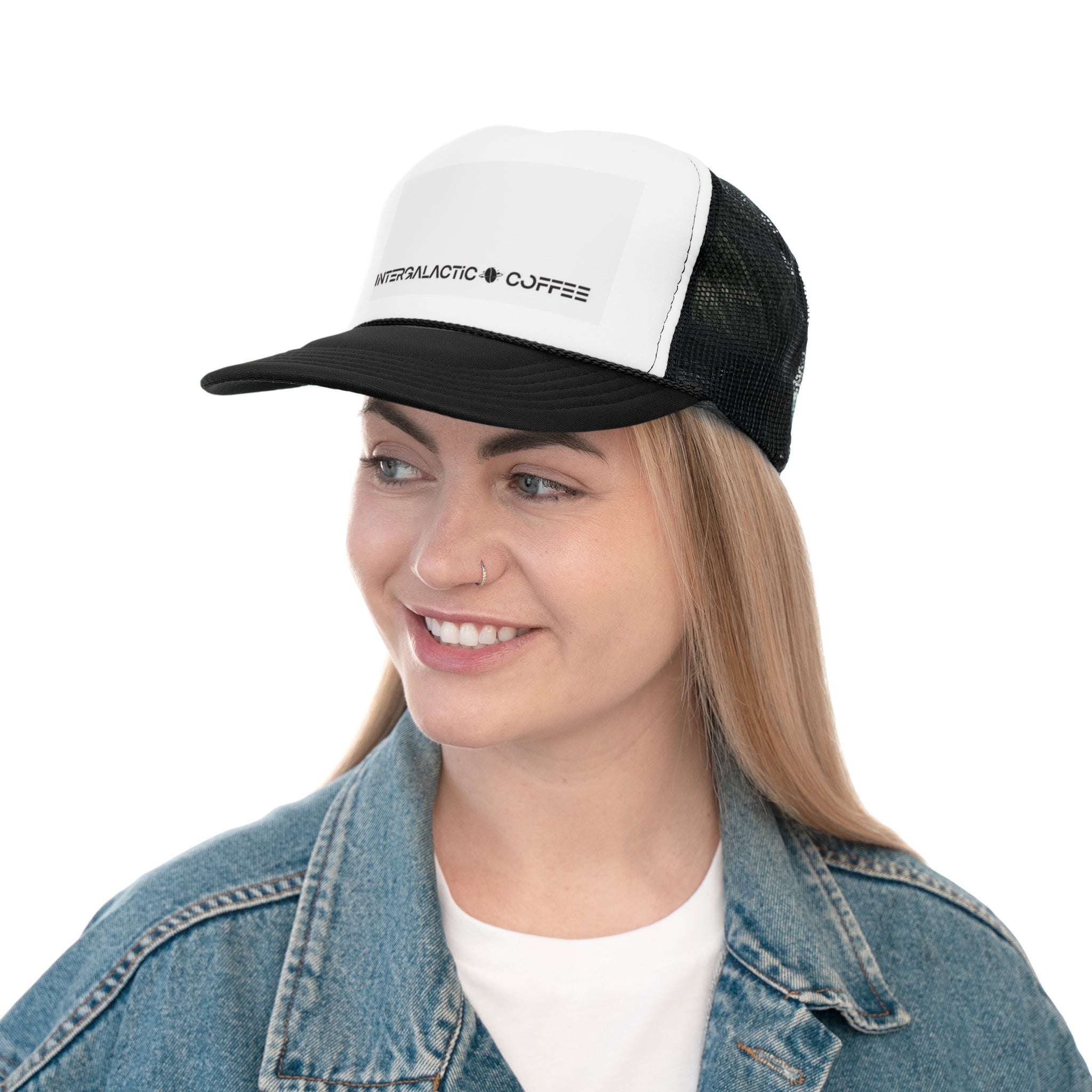 Intergalactic Coffee Trucker Caps
