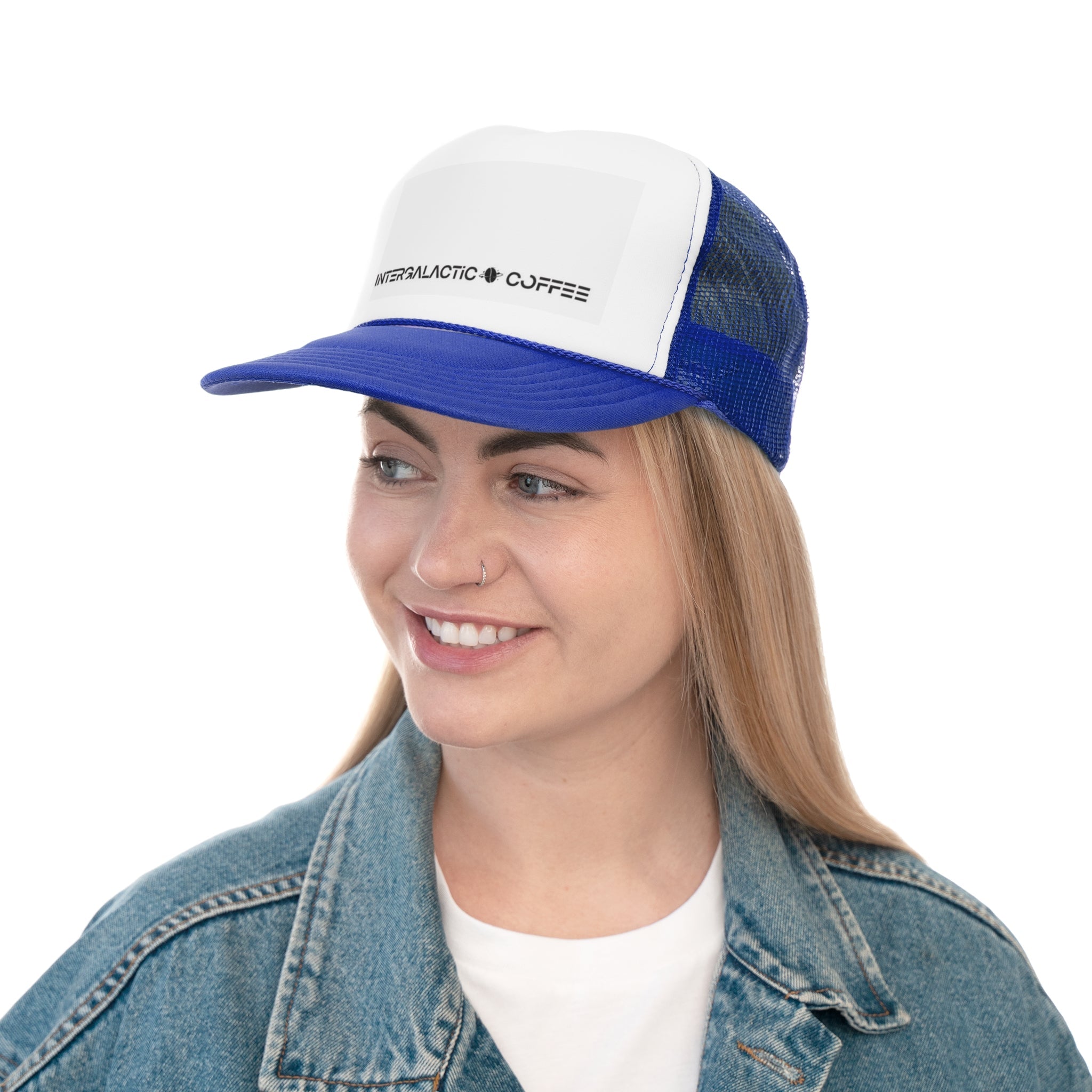 Intergalactic Coffee Trucker Caps