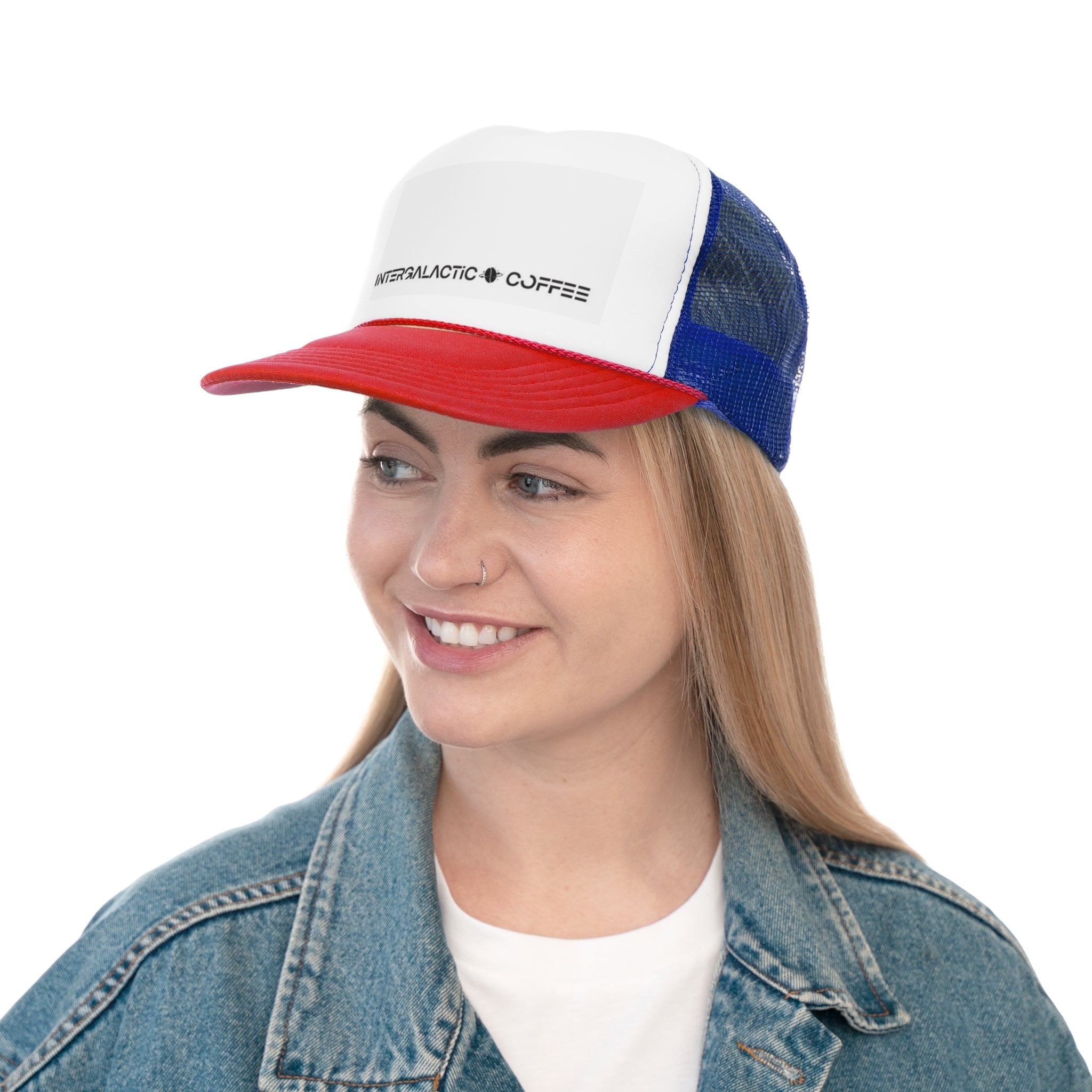 Intergalactic Coffee Trucker Caps